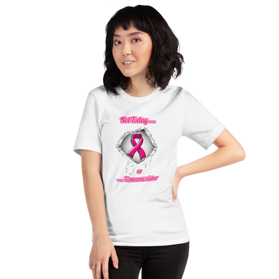 White Breast cancer awareness T-shirt