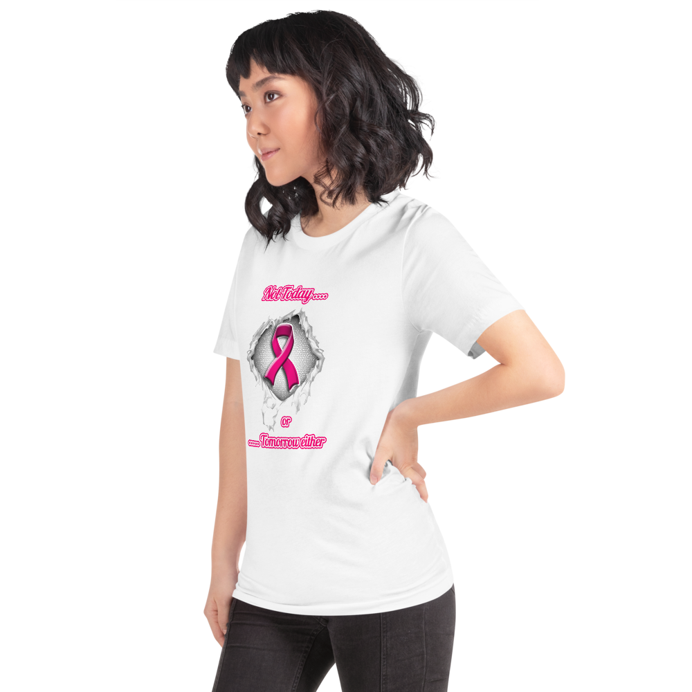 White Breast cancer awareness T-shirt